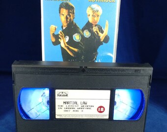 VHS lamp of Martial Law in Blue