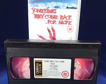 Horror VHS nightlight Sometimes they come back.... For more in red