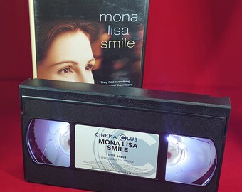 Mona Lisa Smile VHS night light in white