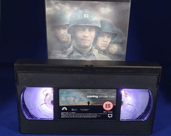 Saving Private Ryan VHS nightlight in white
