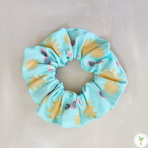 Sunny Oversized Scrunchie, Beachy Womens Hair Accessory , Comfy Eco Friendly Cotton Fabric