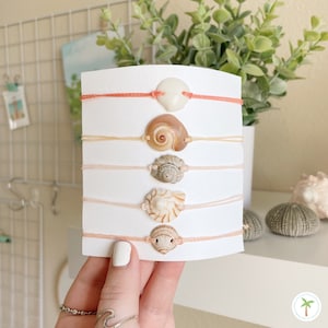 Unique Shell Waterproof Bracelet , Adjustable Bracelet , Pura Vida Style Bracelet , Beach Bracelet , Shell Bracelet
