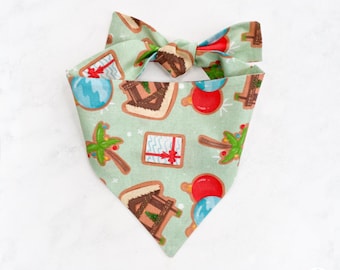 Deck the Palms Dog Bandana: Beachy Christmas Pet Scarf