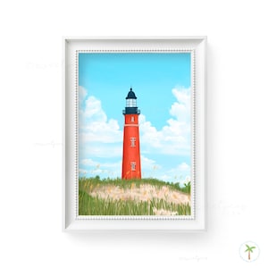 Ponce Inlet Lighthouse Art Print: Florida Coastal Wall Decor
