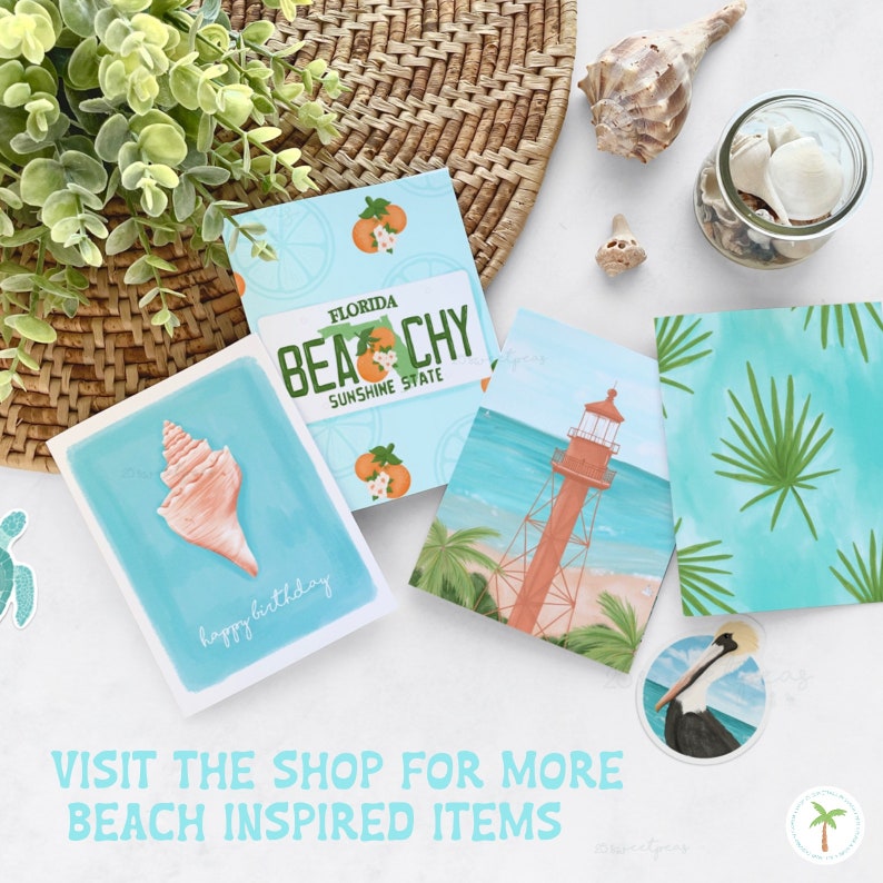 Check out more Beachy Tropical Items in the 25 Sweetpeas Shop