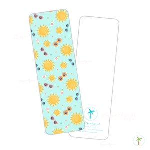 Sunny Daze Bookmark, Beachy Summer Bookmarker, Sunglasses Bookmark, Bookclub Gift