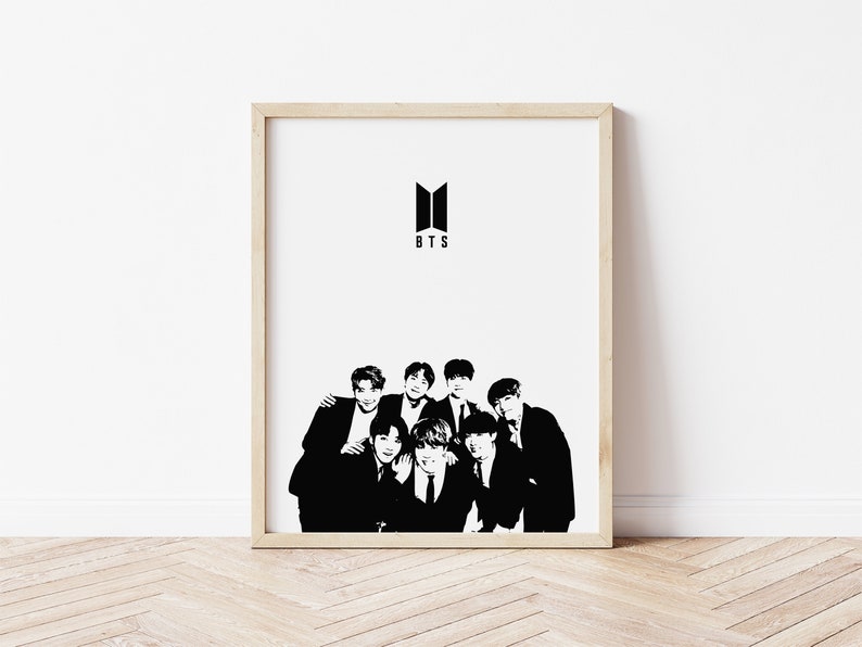 BTS All Members Poster BTS All Members Printable BTS Logo | Etsy