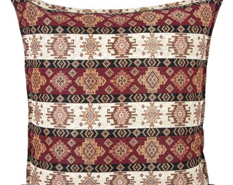 Kilim Cotton Fabric Turkish Cushion Cover- 45 x 45 cm