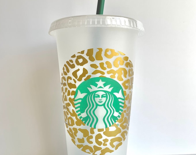 Cheetah Print Ring for Starbucks Cold Reusable Cup