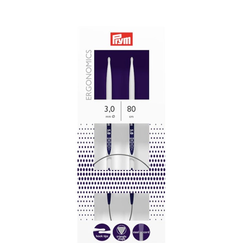 Prym Ergonomic Circular Knitting Needles 35 Mm 80 Cm / 32 Etsy