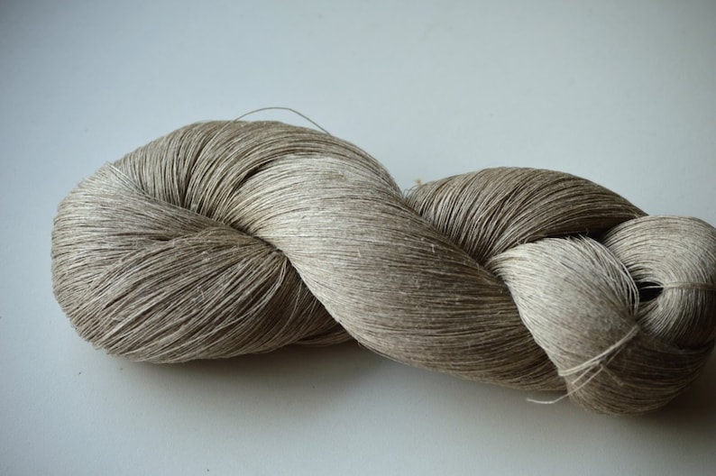 Linen Yarns in Flax 71 Linen Yarn for Knitting Summer Etsy