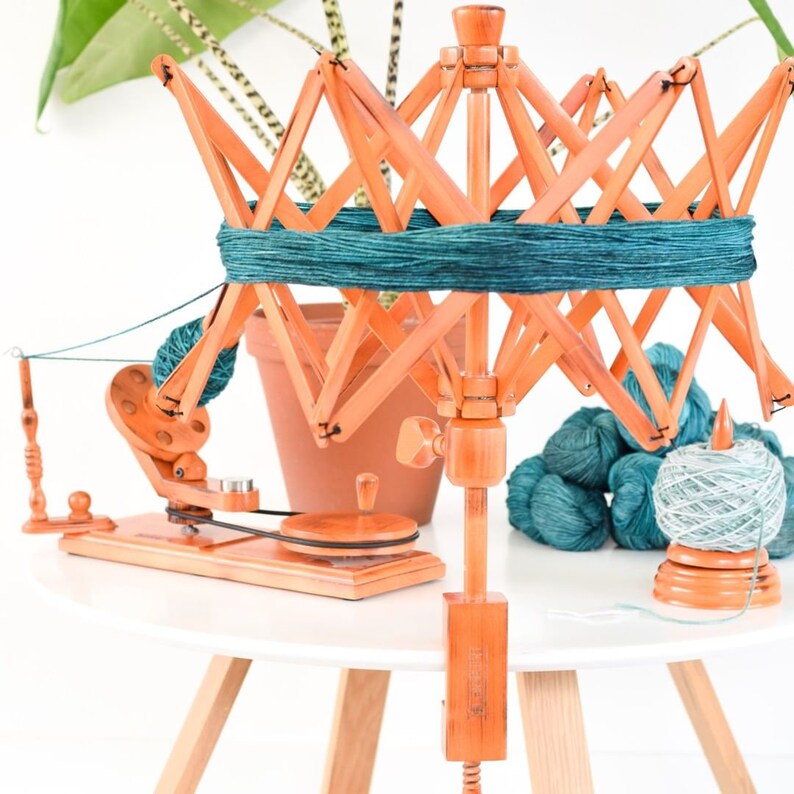 Revolving Wool Holder Classic Wooden Spinning Yarn and Thread Etsy