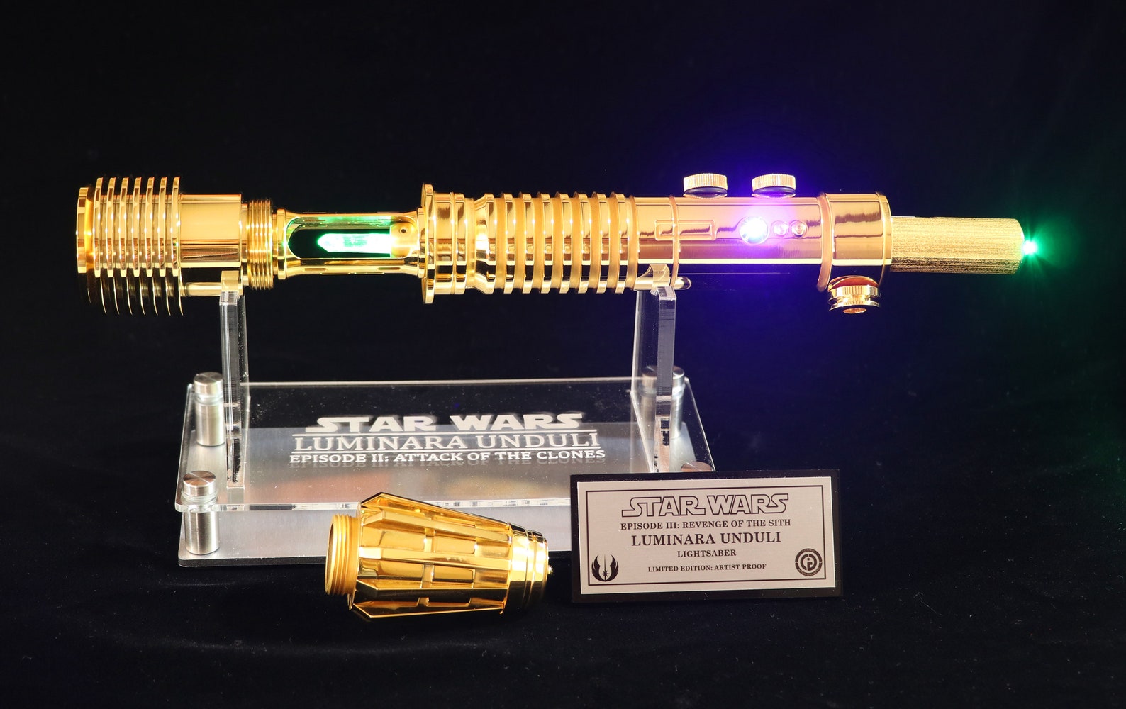 CIG 24K Gold Plated Luminara Unduli Static Lightsaber with Etsy