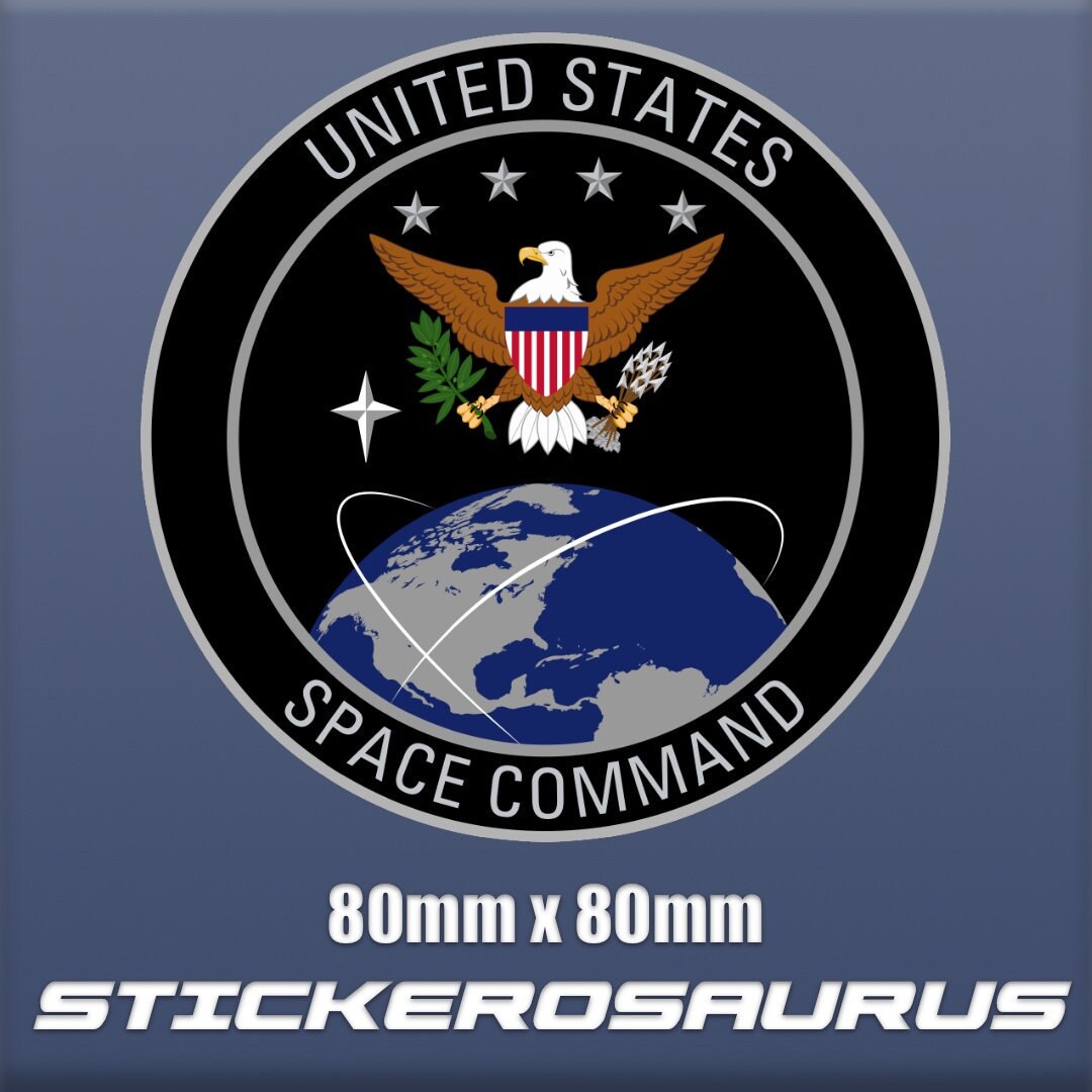 US SPACE COMMAND Logo Seal Vinyl sticker badge patch usa | Etsy