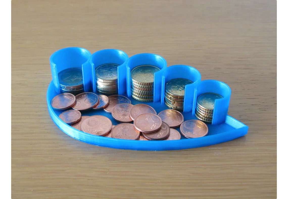 3D Printed Coin Organizer Etsy