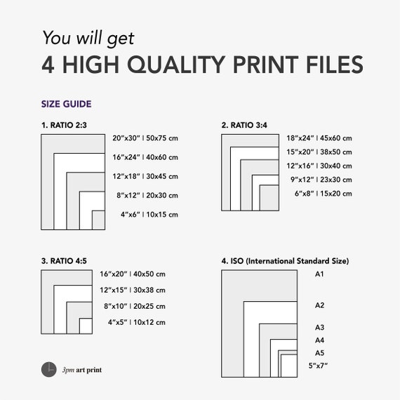 Botanical Line Art Print: Flower and Leaf Drawing (digital