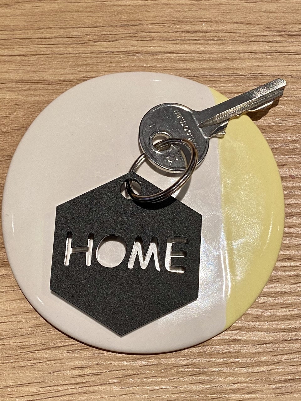 Laser Cut Home Key Fob Keyring Tag Small Gift Cute Etsy