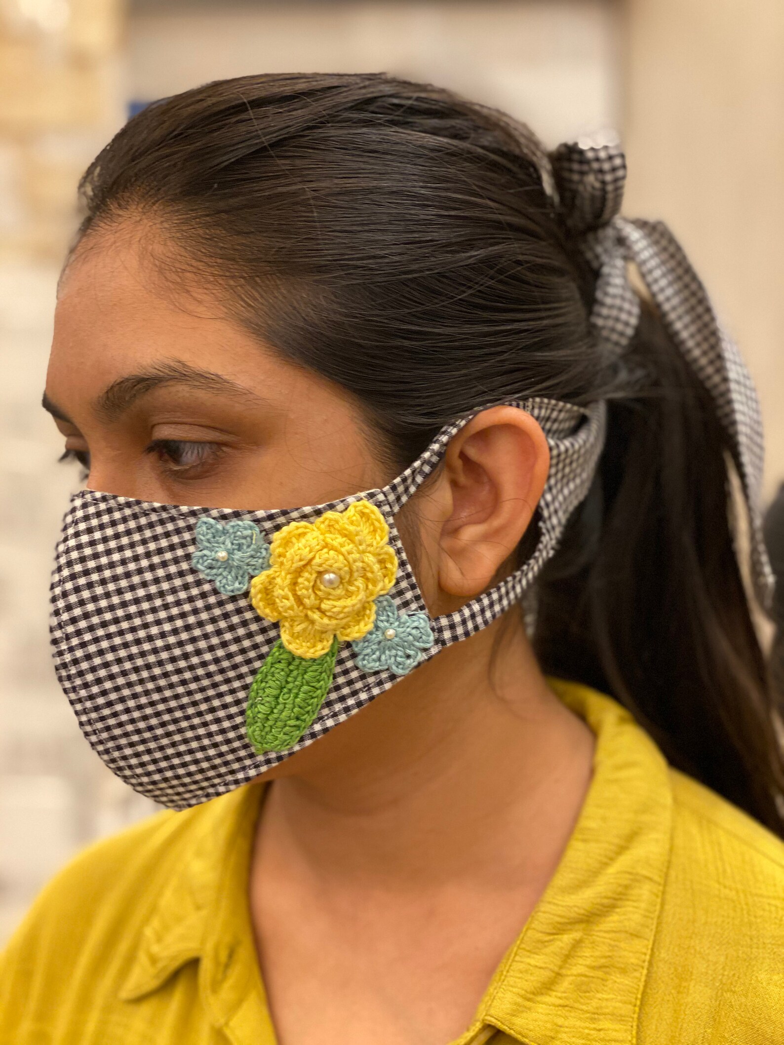 Bow face mask Fashionable Stylish face masks Cotton Bow Etsy