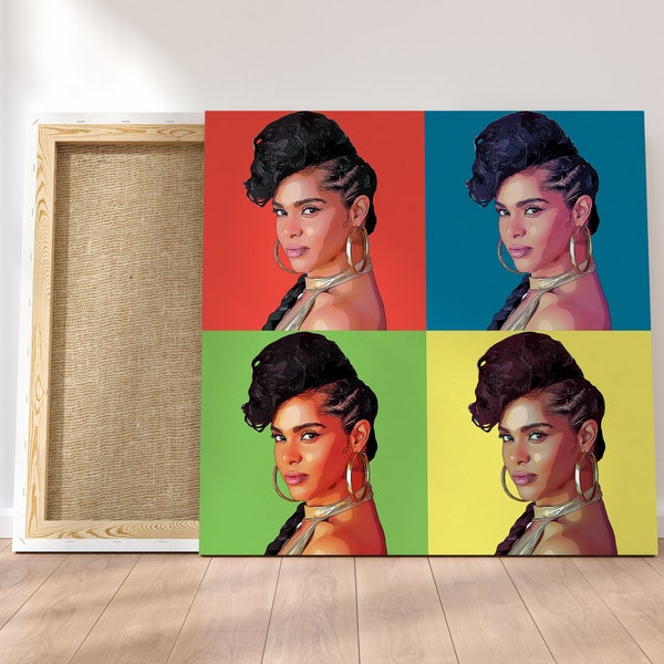 Custom Pop Art Portrait from your Photo, Personal Pop Art Gift, Pop Art from Photo, Andy Warhol Style Portrait