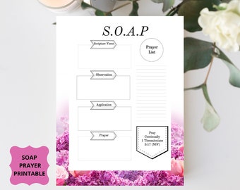 Prayer Journal Printable | SOAP Prayer Journal