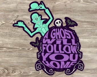 The Haunted Mansion Line Starts Here Sticker & Magnet - Etsy