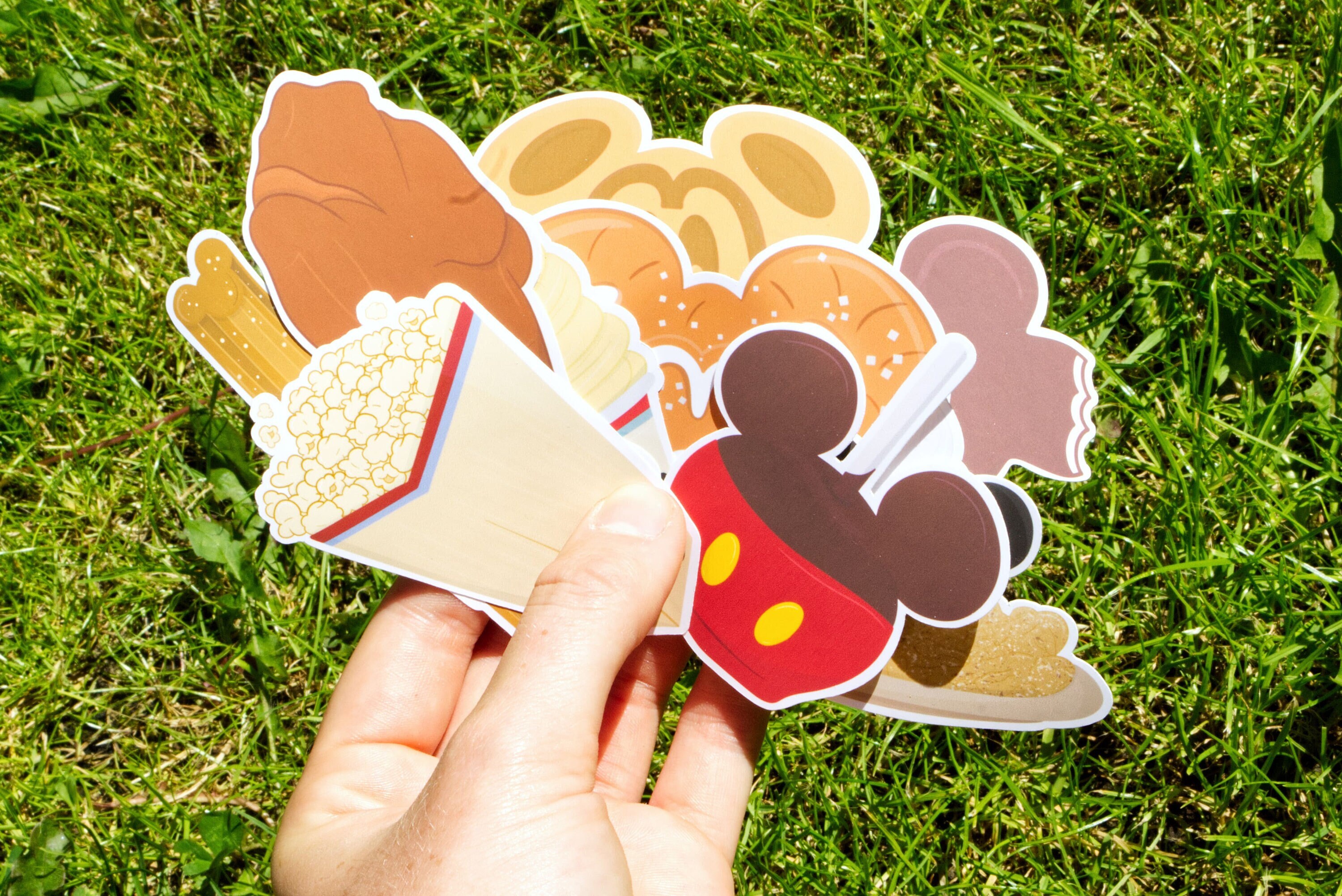Disney Snacks Sticker Pack | Theme Park Food, Die Cut Vinyl - Etsy