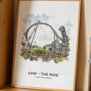 Saw - The Run, Thorpe Park Freizeitpark Poster A3|A4|A5|A6