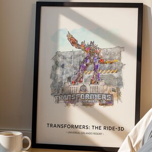 Transformers: The Ride 3-D, Parque Temático Universal Orlando Resort, Impresión A3/A4/A5/A6