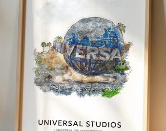 Universal Studios, Universal Orlando Resort, parco a tema, stampa A3/A4/A5/A6