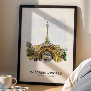 Wizard Portal, Epic Universe, Universal Orlando Resort Theme Park Print A3|A4|A5|A6