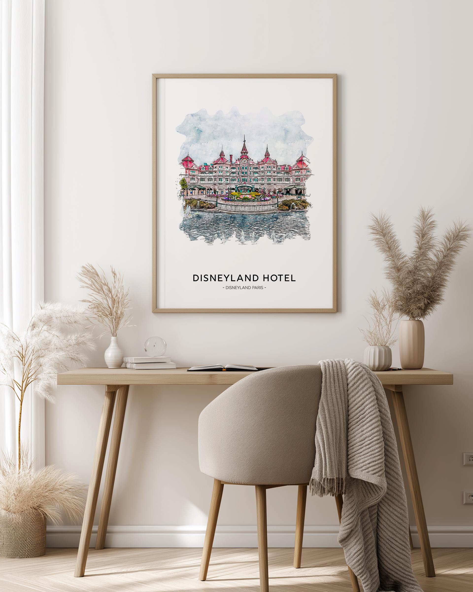 Disneyland Hotel Print, Disneyland Paris - Etsy