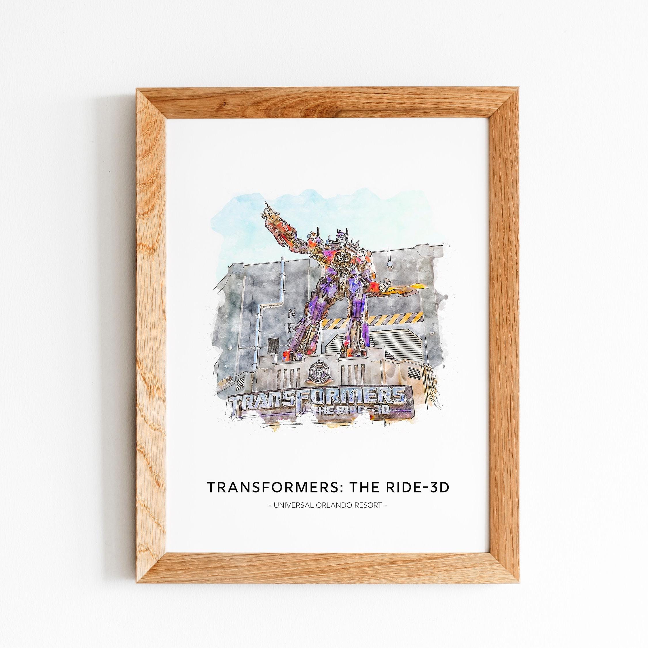 Transformerd The Ride Transformers: the Ride 3-D, Universal Orlando Resort Theme Park Print ...