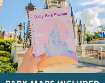 Disney World Planner, 21 Day Travel Planner, Guide Maps Included