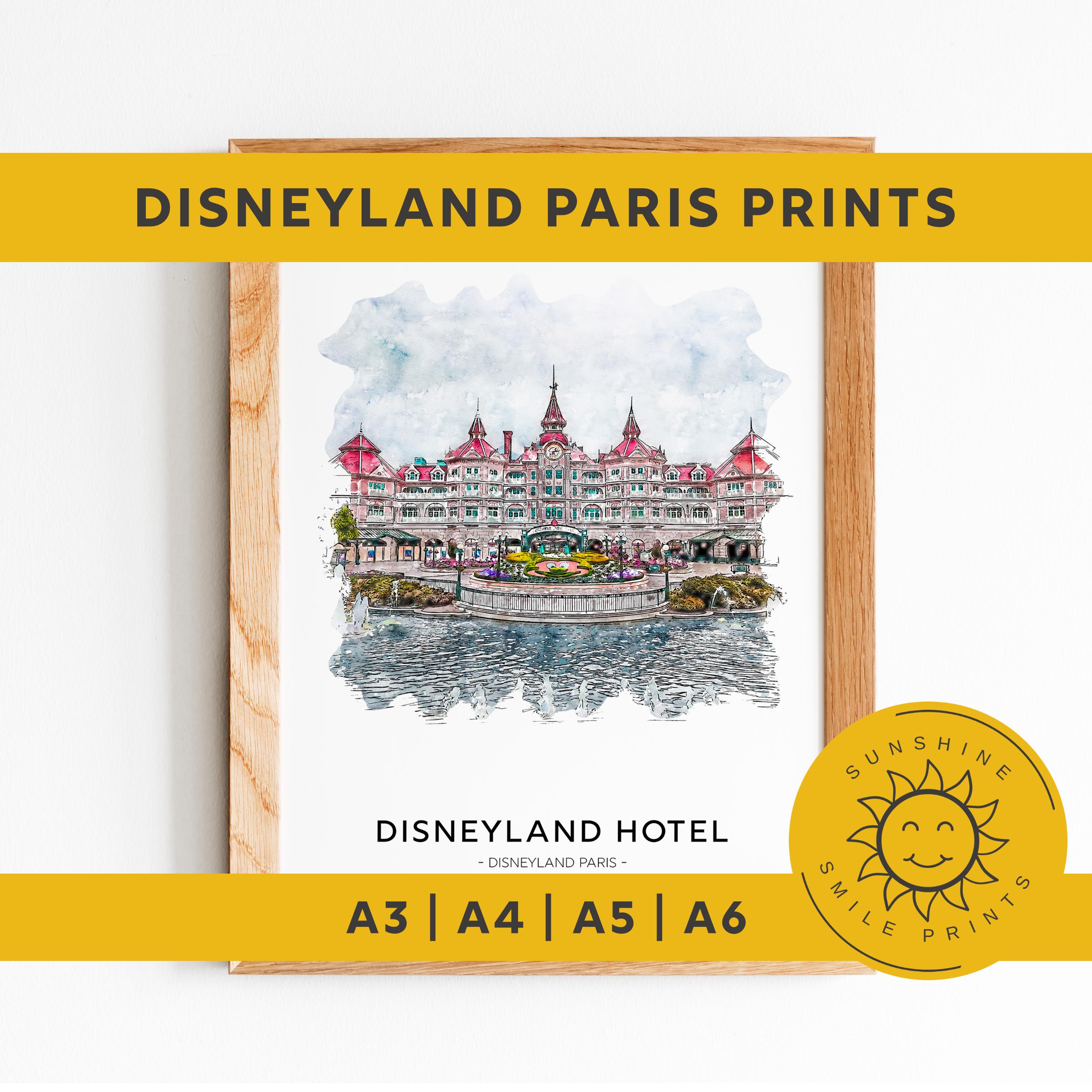 Disneyland Hotel Print, Disneyland Paris - Etsy