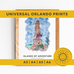 Islands of Adventure, themapark Universal Orlando Resort, print A3|A4|A5|A6