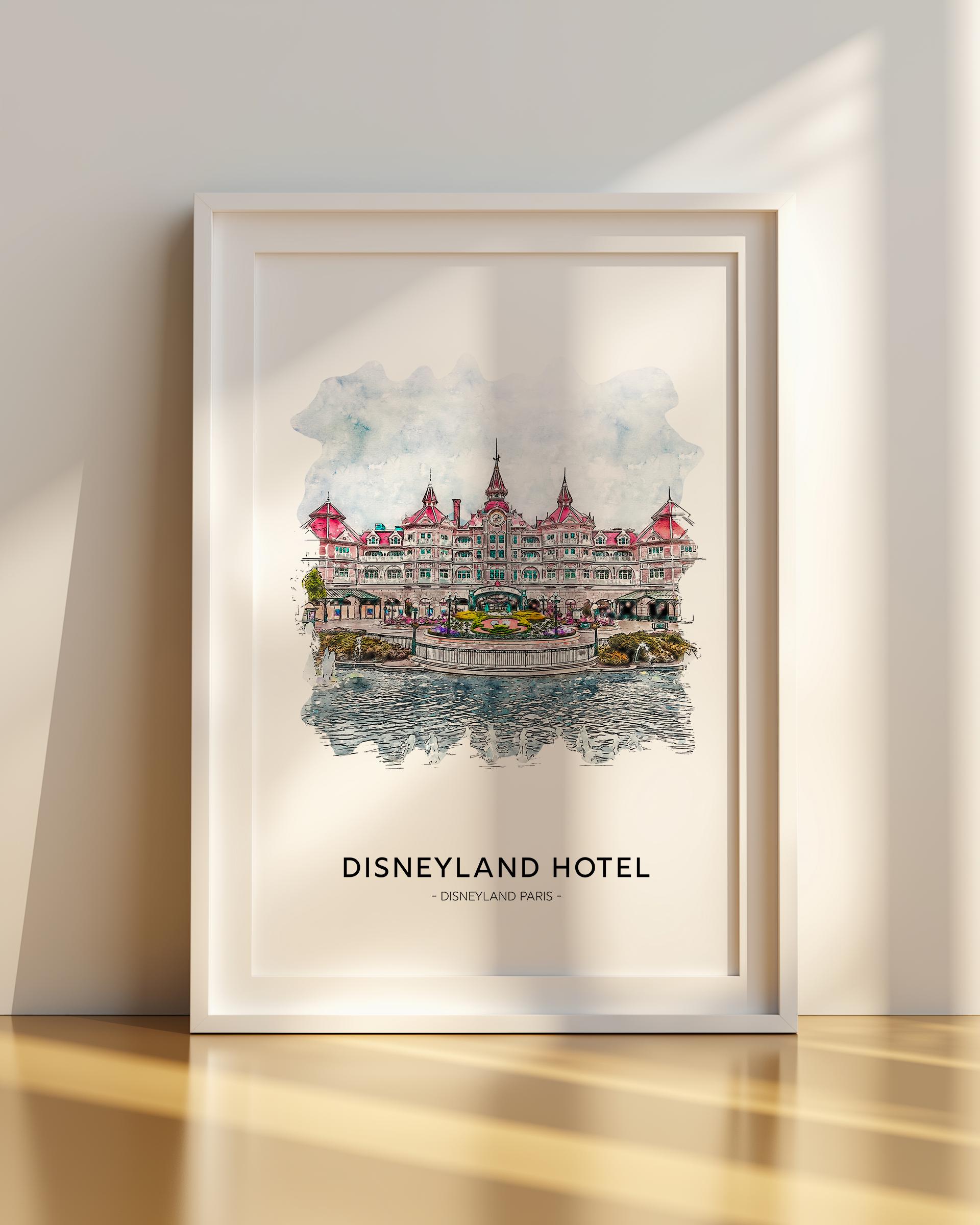 Disneyland Hotel Print, Disneyland Paris - Etsy