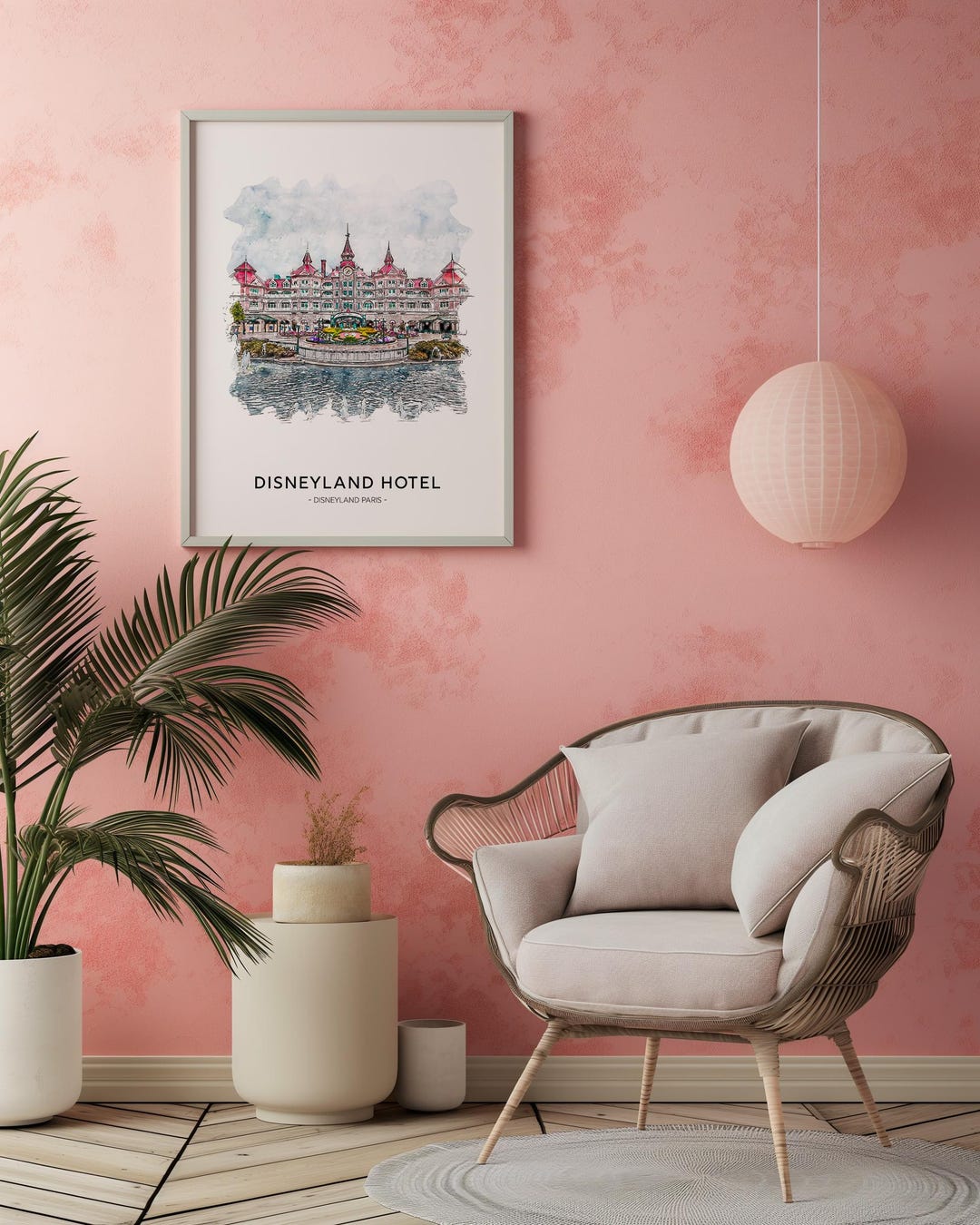 Disneyland Hotel Print, Disneyland Paris - Etsy