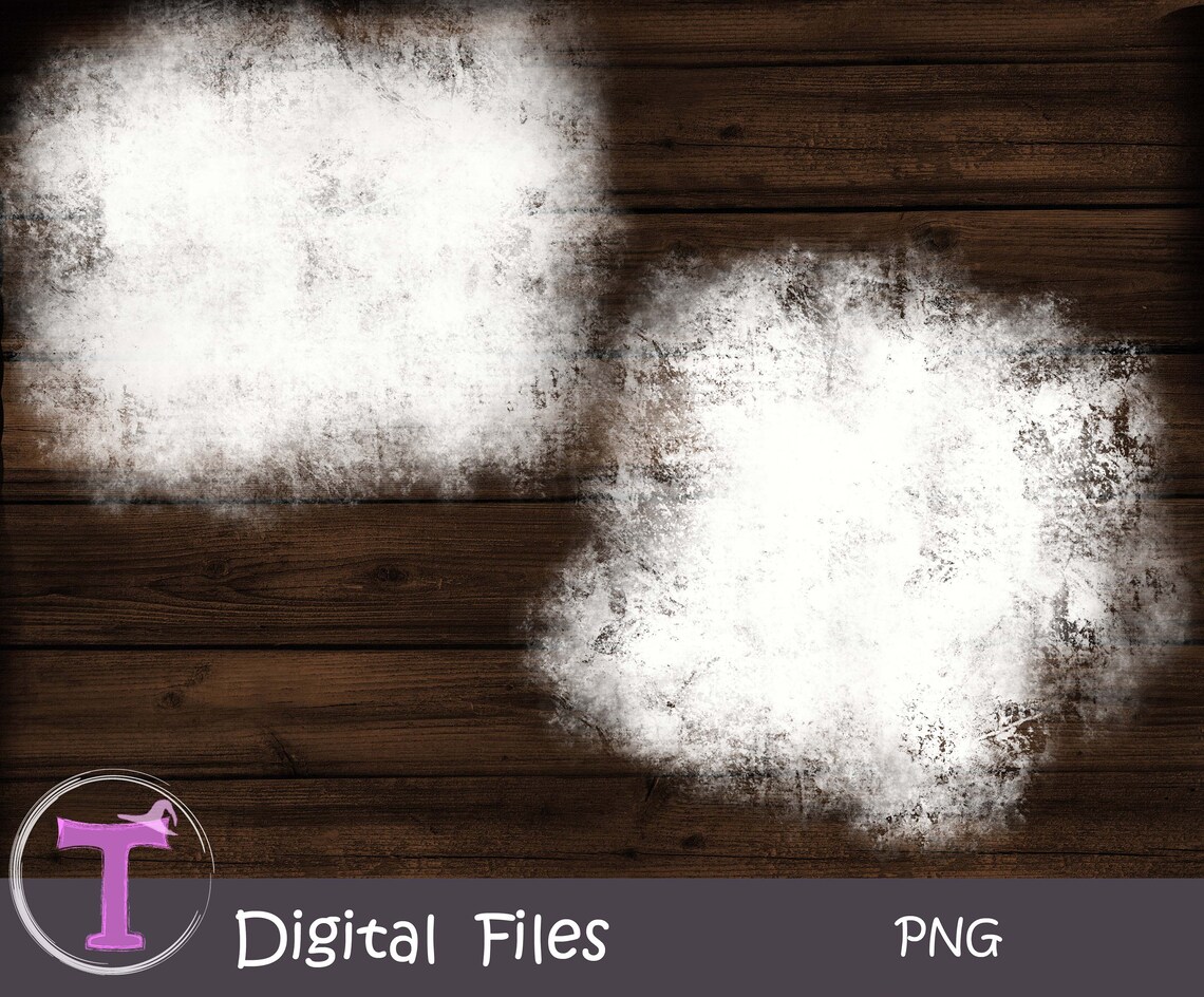 Bleach Effect PNG Bundle, White Bleached Effect, White Bleached ...