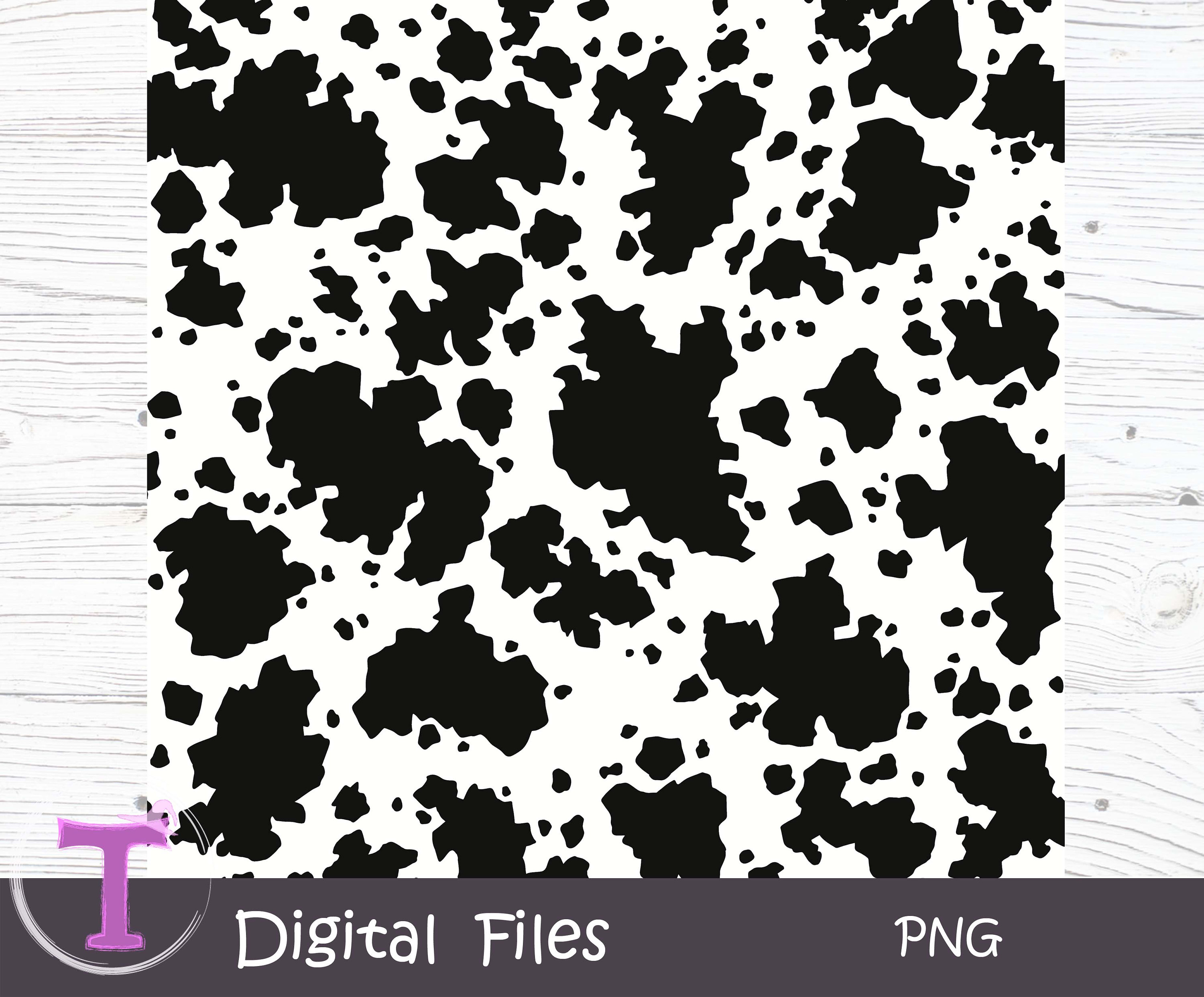 Cow Print Seamless Pattern Digital Paper Bundle,cow Skin Pattern ...