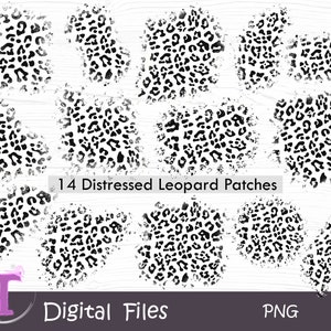 Cheetah-patches, zwarte en witte luipaardachtergrond, verontruste zwarte luipaard, zwarte cheetah, bundel met verontruste luipaard, digitale download