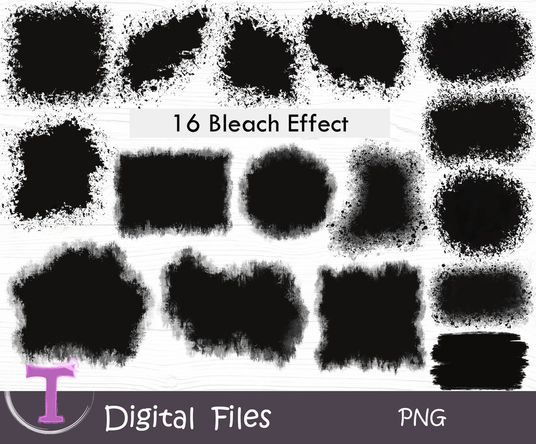 Black Bleach Effect Png Bleached Splatter Png Bleached - Etsy Australia