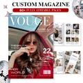 Birthday Magazine Template | Editable Canva Birthday Photo Book | Modern Photo Album | Personalized Birthday Gift | Digital Download product logo