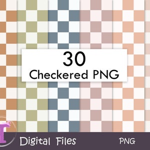 Boho checkered,Checker print,Checkered Background,Retro checker Pastel checkered, Checker bundle,Checkered seamless pattern,Digital Download