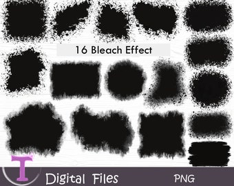 Puede incluir: 16 gráficos digitales de efecto blanqueador en blanco y negro en varias formas y tamaños. Estos archivos digitales están en formato PNG.