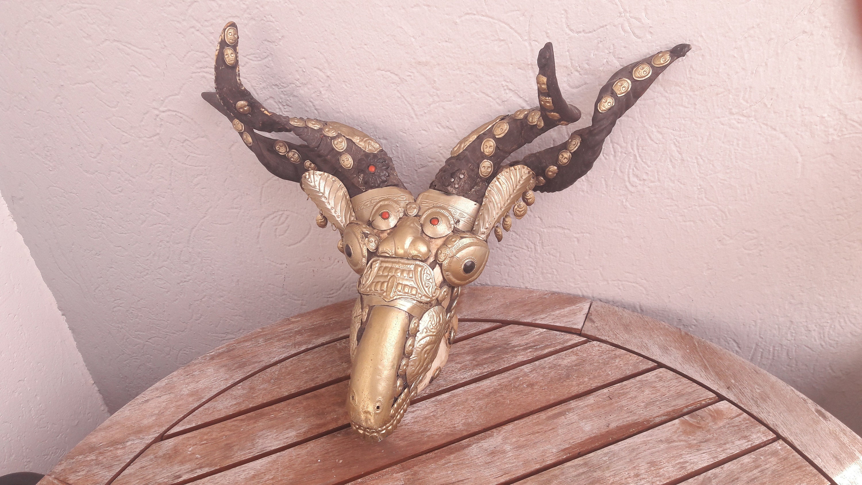 Crâne de Bélier Kapala Tibétain