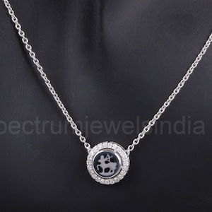 Natural Diamond Sagittarius Necklace, 14k Solid Gold Zodiac Sign Necklace, Diamond Zodiac Necklace, Astrology Necklace with Zodiac Symbol