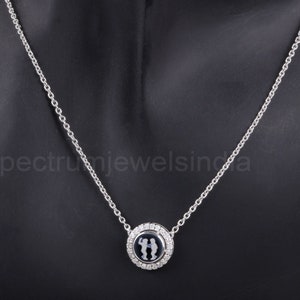 Gemini Zodiac Symbol Necklace, Zodiac Sign Diamond Necklace, 14k Gold Astrology Necklace, Gemini Horoscope Pendant Necklace, Birthday Gift