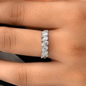 1.40 Ct Diamond Engagement Ring - 14k Gold Diamond Promise Ring - Pear Cut Diamond Proposal Ring - Diamond Jewelry Wedding Anniversary Gift