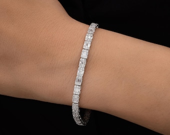 3.10 Ct Lab Grown Diamond Bracelet | 14k White Gold Tennis Bracelet