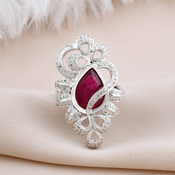 Synthetic gemstone rings clearance